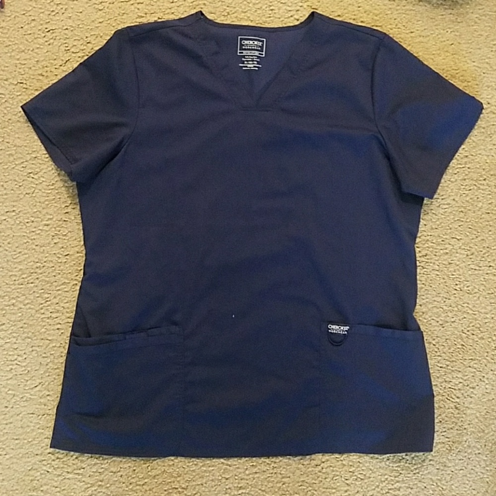 Cherokee Workwear Revolution Navy scrub top XL
